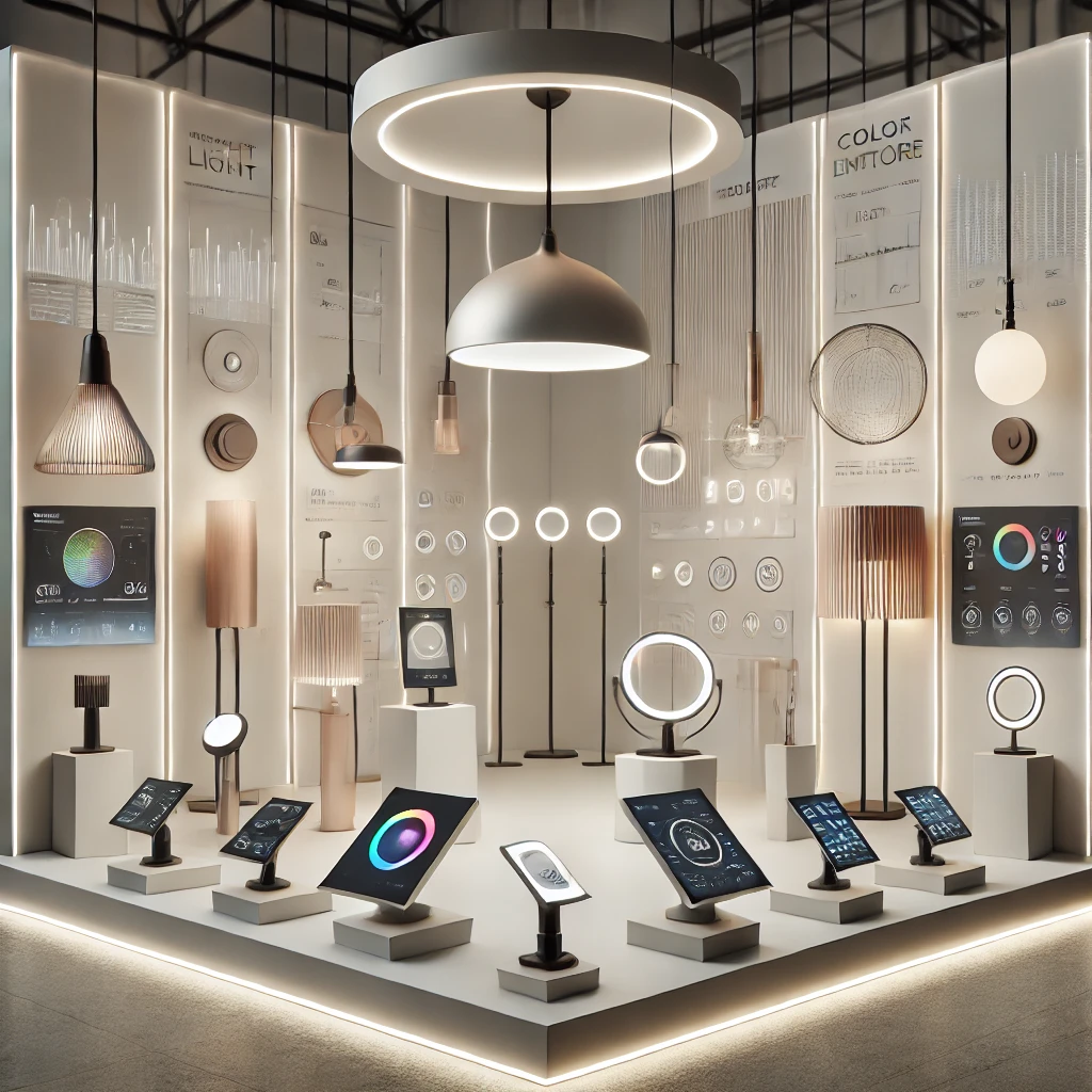 Interactive lighting showcase